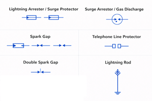 Surge and Lightning Protection Device Symbols
