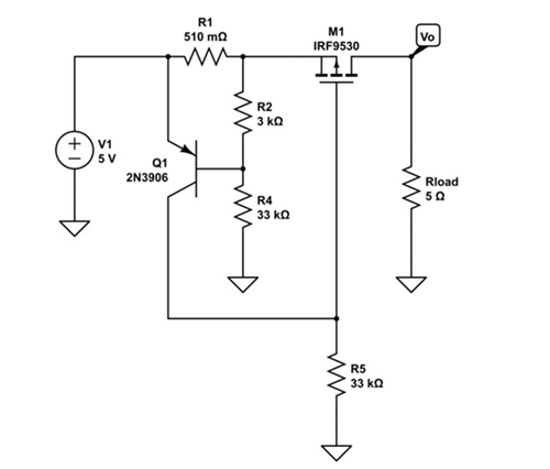 Figure 2. P-Channel MOSFET Current Limiter Circuit.png