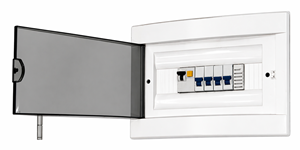 Electrical Panel with Circuit Breakers