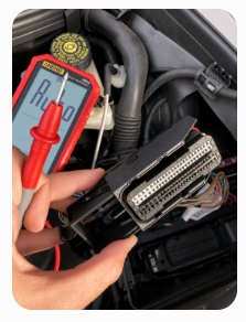 ECU Connector Pin Testing with a Multimeter